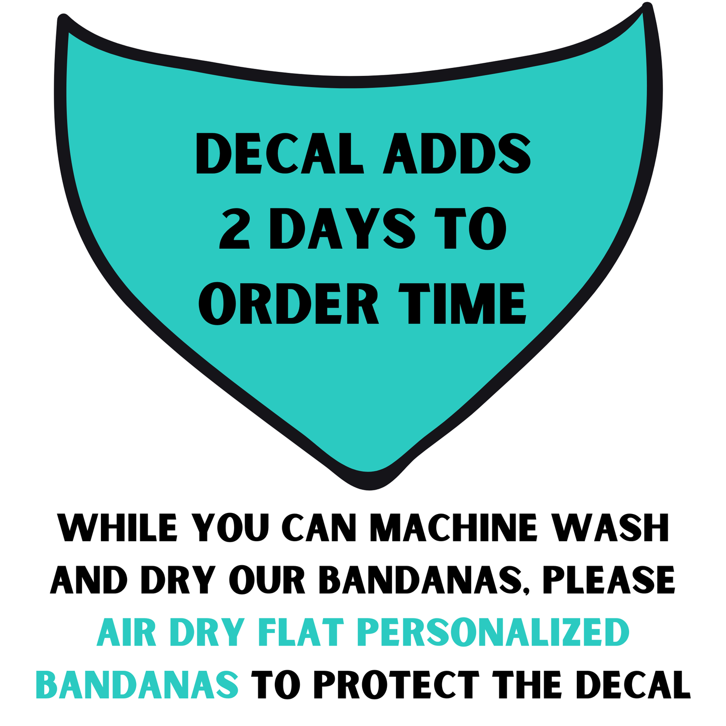Bandana Personalization *MUST ADD BANDANA TO CART SEPARATELY*