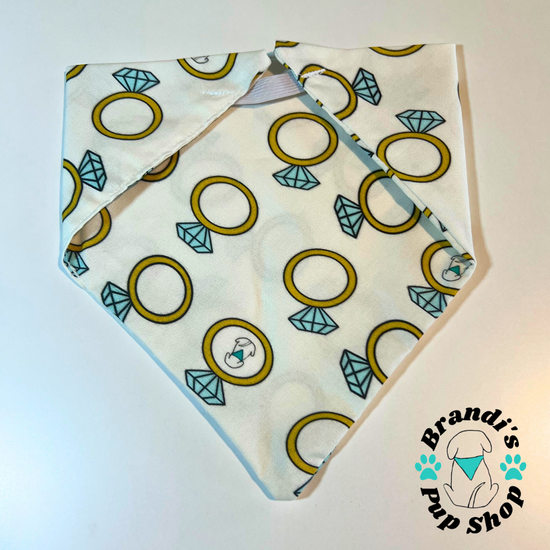 Diamond Ring Dog Bandana