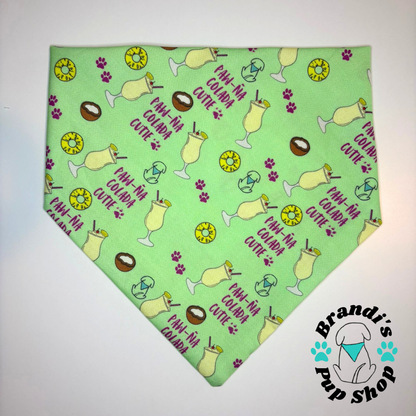 Paw-ña Colada Cutie Dog Bandana (Piña Colada Theme)