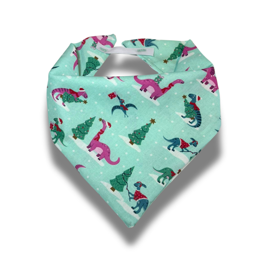 Holiday Dinosaurs Dog Bandana