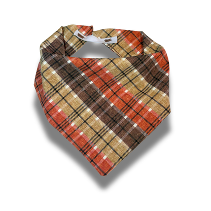 Fall Plaid Dog Bandana