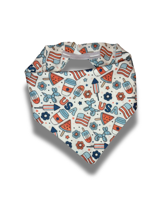 Patriotic Doodles Dog Bandana