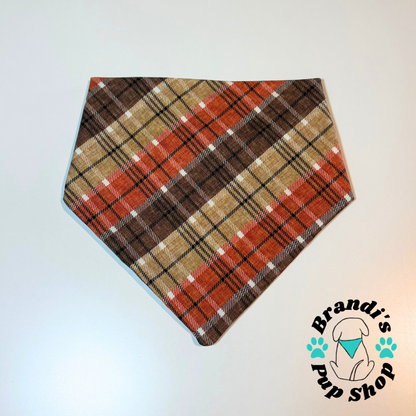Fall Plaid Dog Bandana