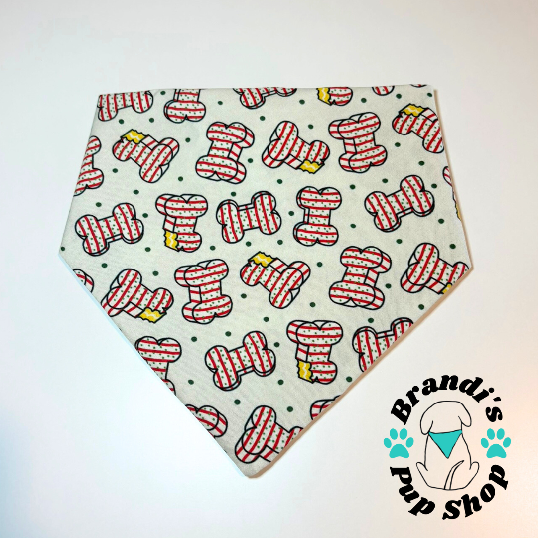 Christmas Cake Snacks Dog Bandana