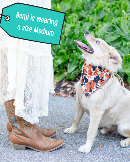 Brown Cow Print Dog Bandana