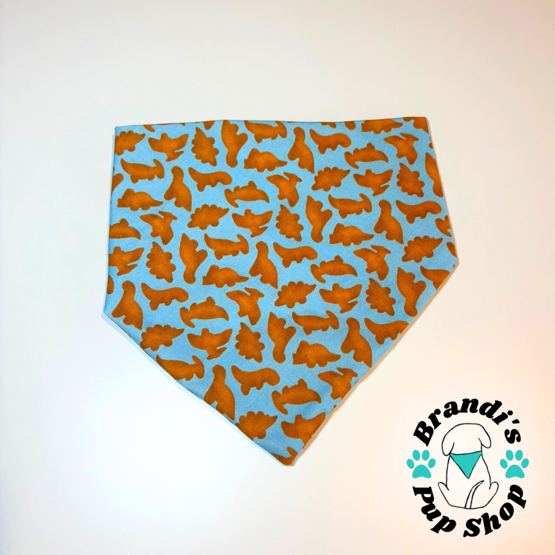 Dinosaur Nuggets Dog Bandana