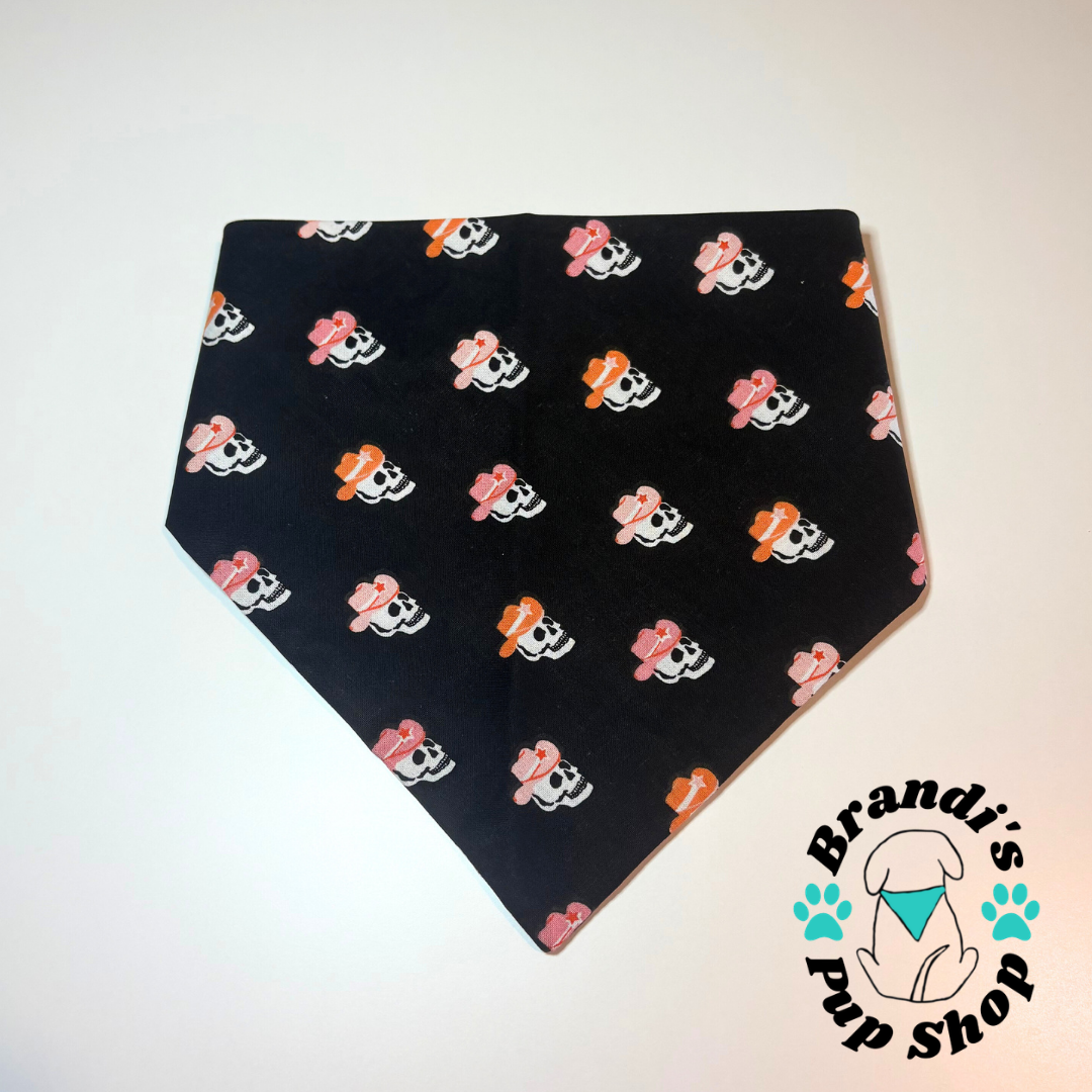 Western Skulls Dog Bandana