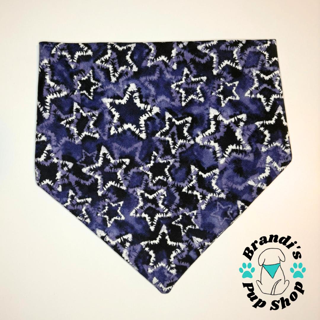 Tie Dye Stars Dog Bandana