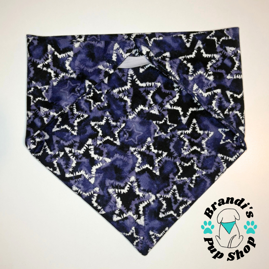 Tie Dye Stars Dog Bandana