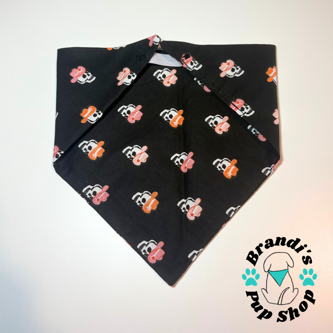 Western Skulls Dog Bandana