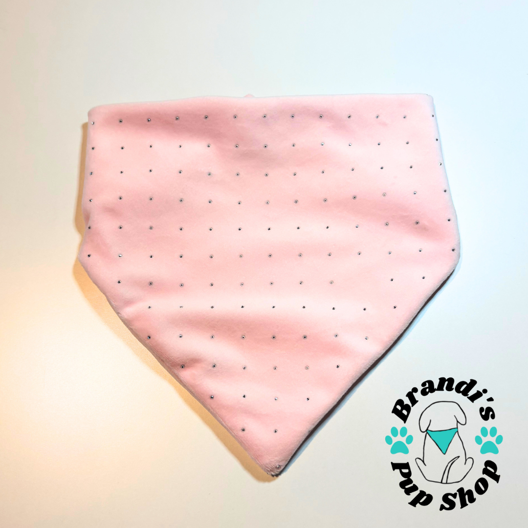 Blinged Velour Dog Bandana