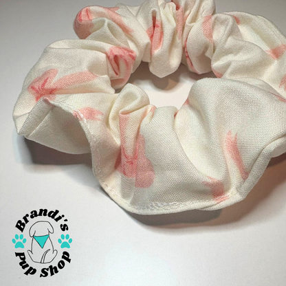 Pink Bows Hair Scrunchie