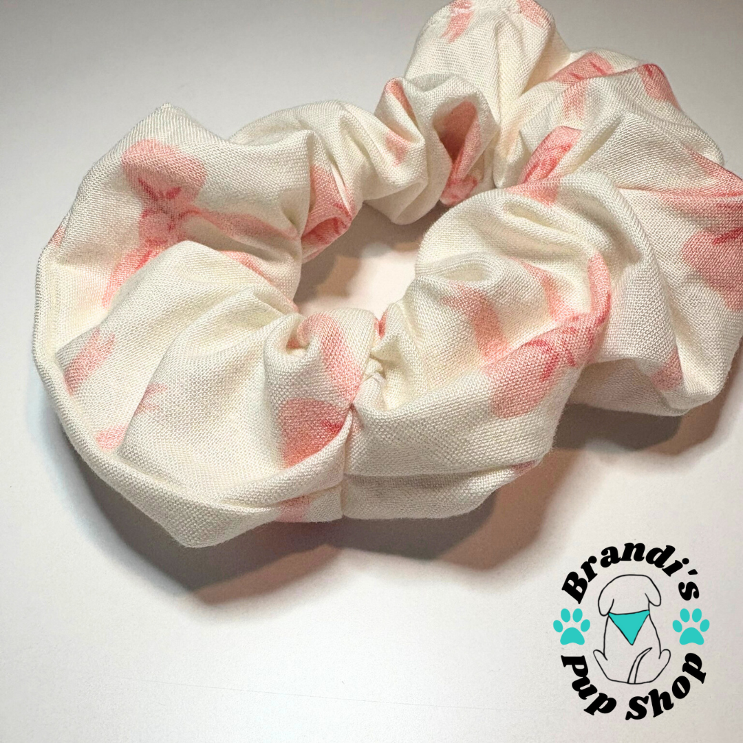 Pink Bows Hair Scrunchie
