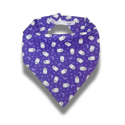 Purple Ghosts Dog Bandana