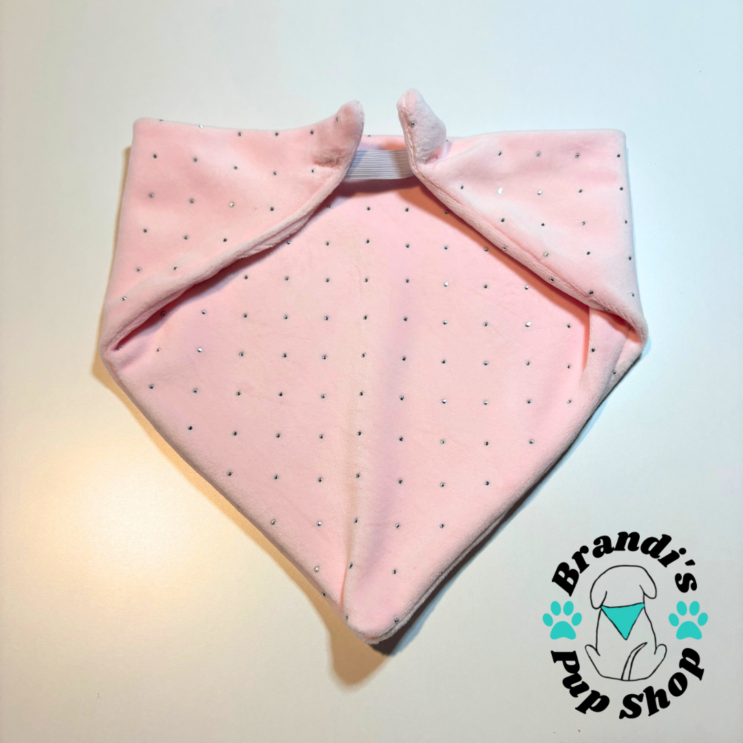 Blinged Velour Dog Bandana