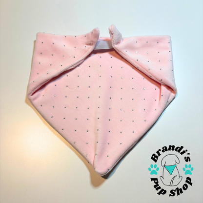 Blinged Velour Dog Bandana