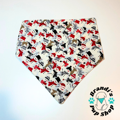 Holiday Snowmen Dog Bandana