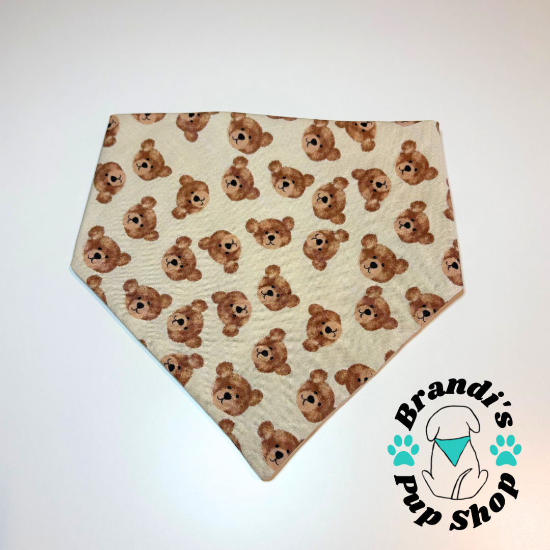 Watercolor Teddy Bears Dog Bandanas