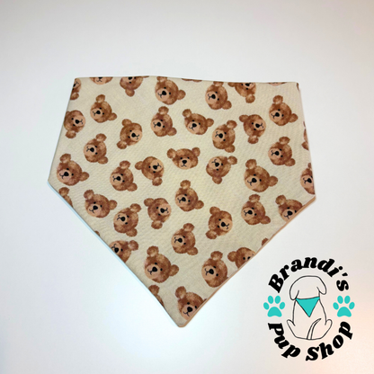 Watercolor Teddy Bears Dog Bandanas