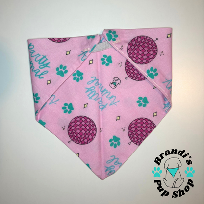 Pink Party Animal Dog Bandana
