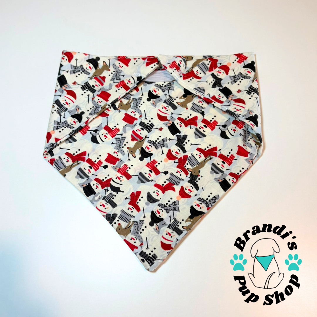 Holiday Snowmen Dog Bandana
