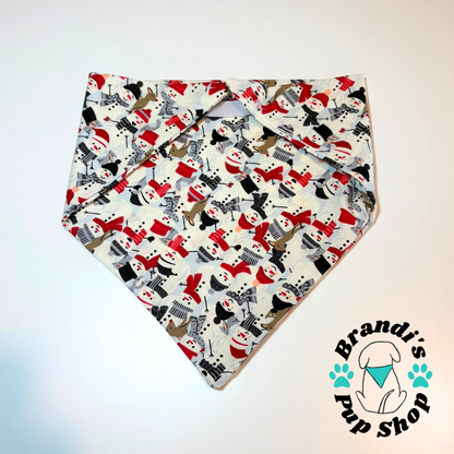 Holiday Snowmen Dog Bandana