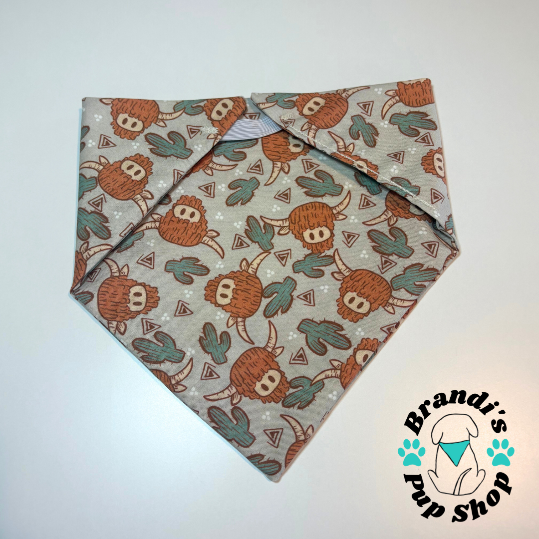 Highland Cow Dog Bandana