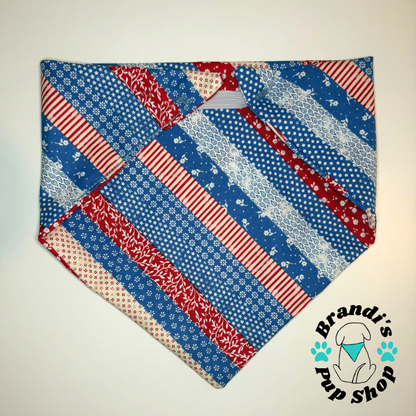 Patriotic Patchwork Dog Bandana