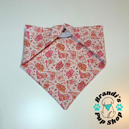 Pink Cowgirl Dog Bandana