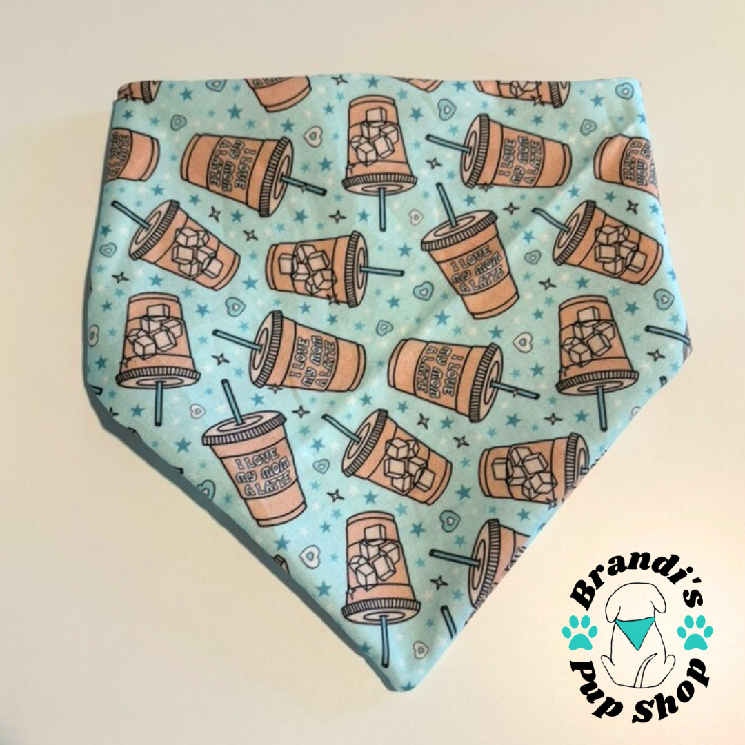 I Love my Mom a Latte Dog Bandana