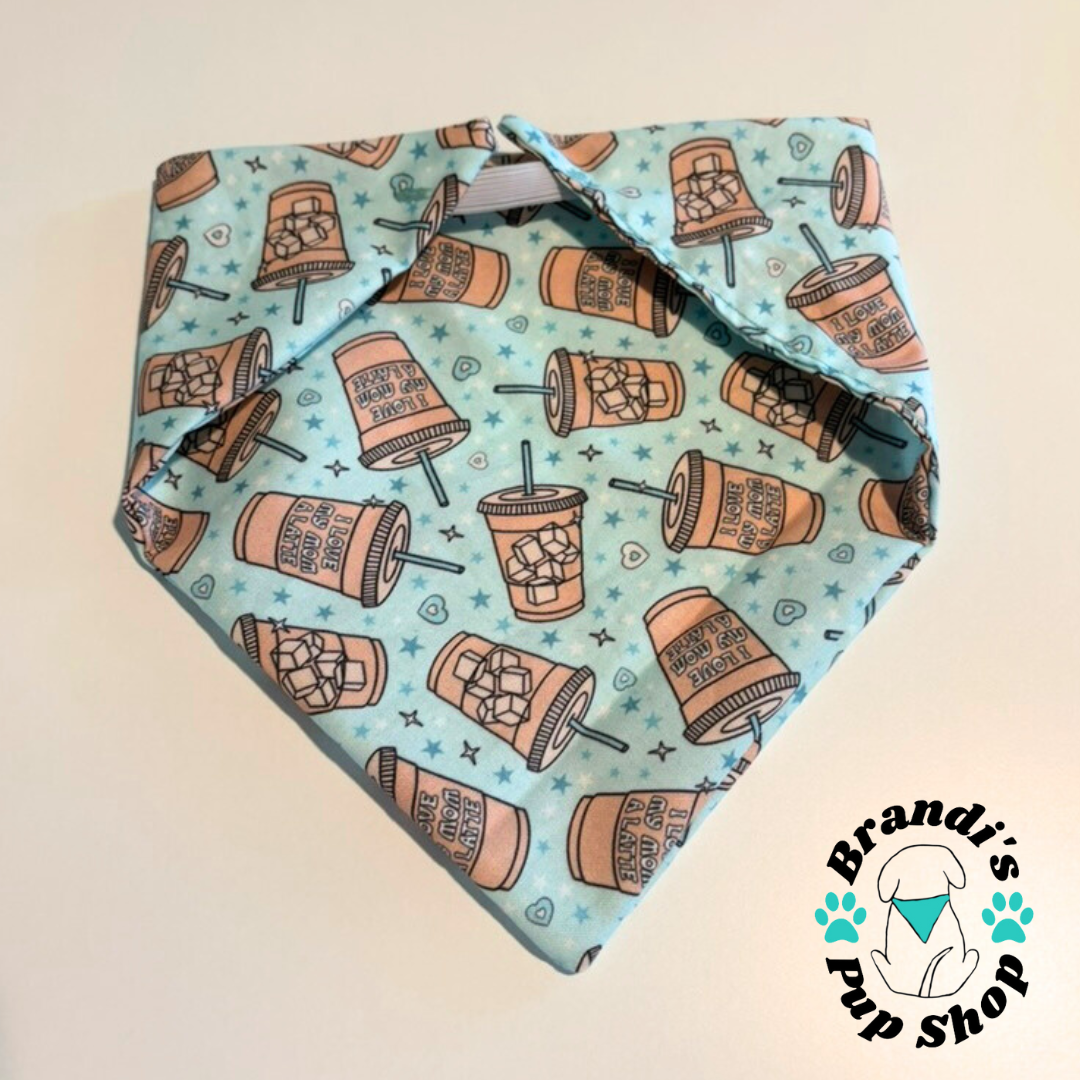 I Love my Mom a Latte Dog Bandana