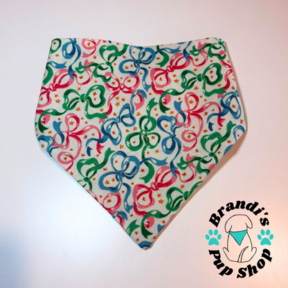 Glittery Bows Dog Bandana