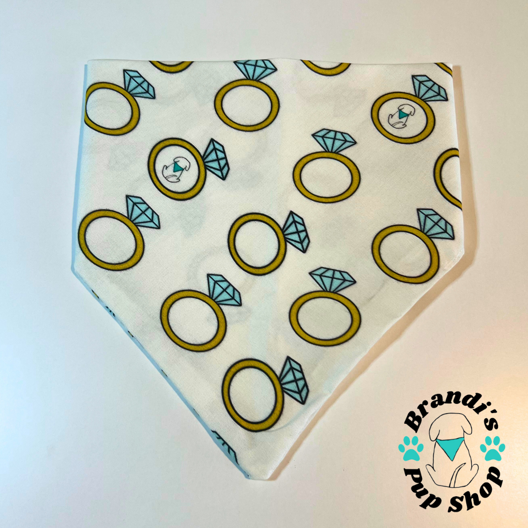 Diamond Ring Dog Bandana