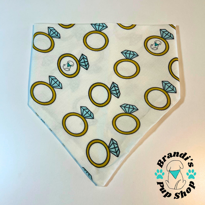 Diamond Ring Dog Bandana