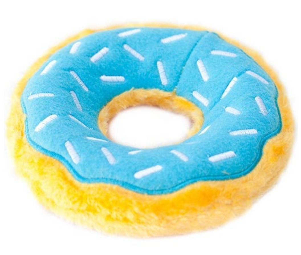 Blueberry Donut Dog Squeaky Toy