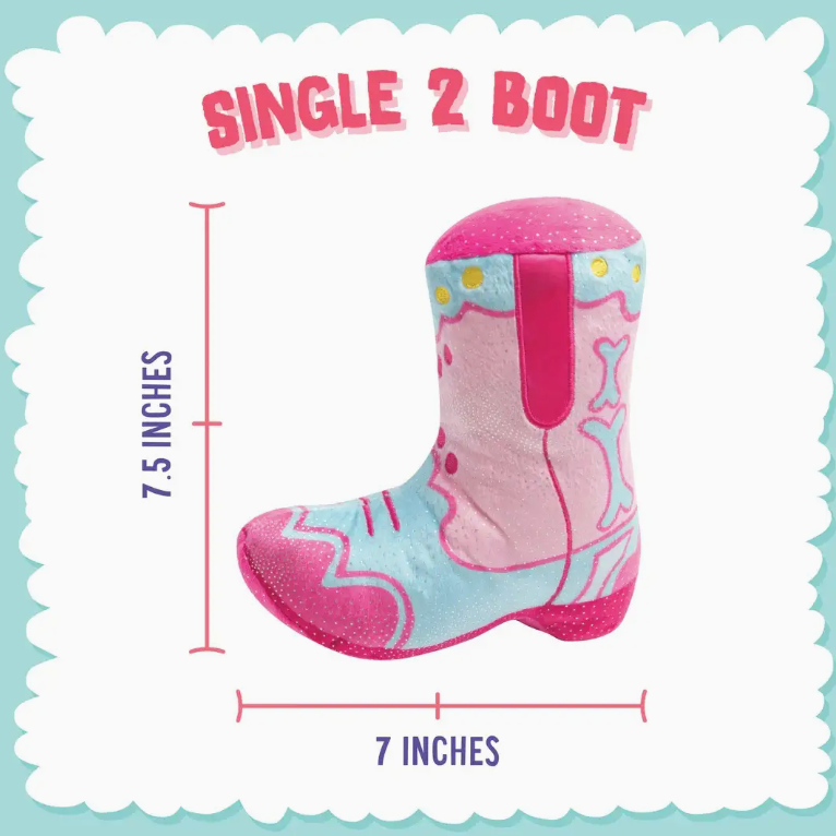 Cowgirl Boot Dog Toy