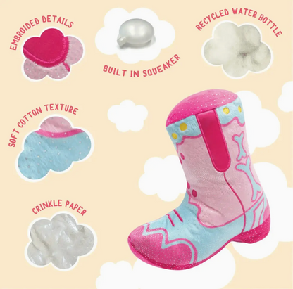 Cowgirl Boot Dog Toy