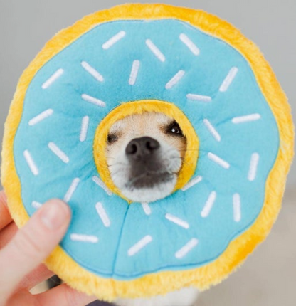 Blueberry Donut Dog Squeaky Toy